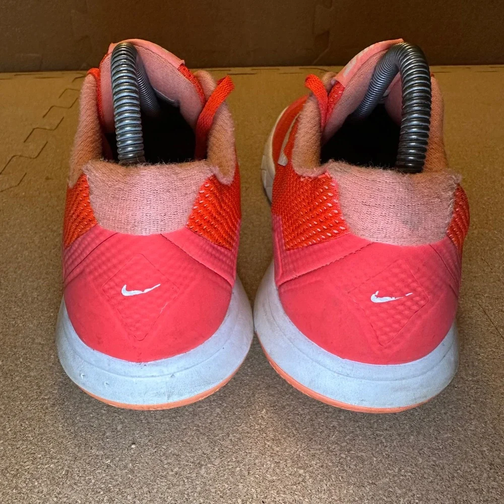 Nike Flex Experience RN 4 Women 9.5 Orange Crimson Running Shoes 749178-602 Mesh